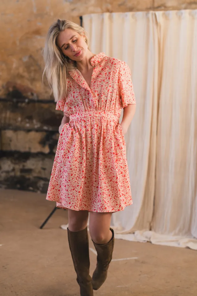 Astrid 2/4 Dress Cayenne Flower