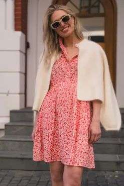 Astrid 2/4 Dress Cayenne Flower