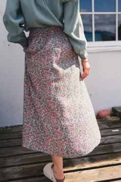 Astrid HW Skirt C Green Flower