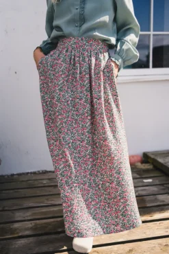 Astrid HW Skirt C Green Flower