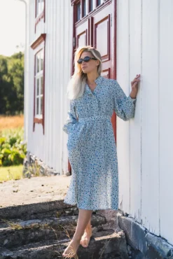 Astrid Midi Dress Q Harbor Flower