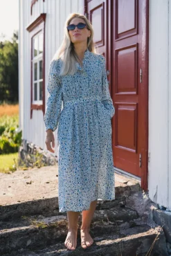 Astrid Midi Dress Q Harbor Flower