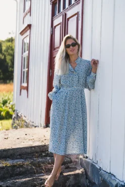 Astrid Midi Dress Q Harbor Flower