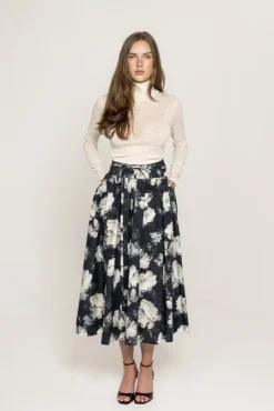 Astrid Skirt Blue Garden