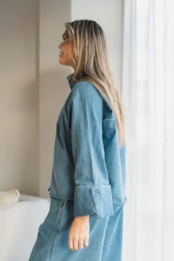 Atari Denim Shirt Chambray Blue