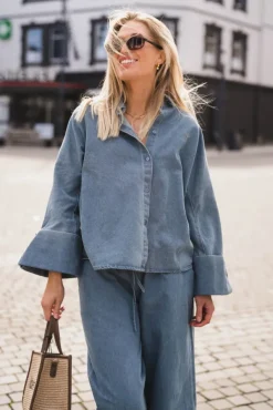 Atari Denim Shirt Chambray Blue