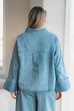 Atari Denim Shirt Chambray Blue