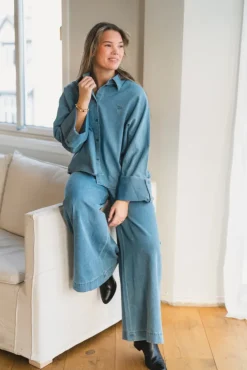 Atari Denim Shirt Chambray Blue
