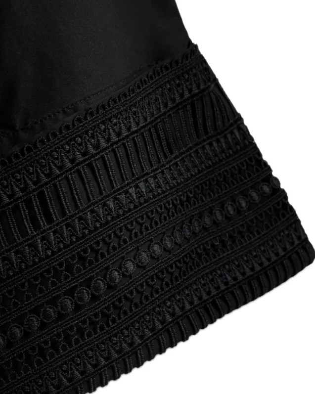 Atari Lace Shirt Ink Black