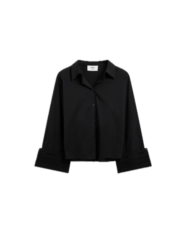 Atari Lace Shirt Ink Black