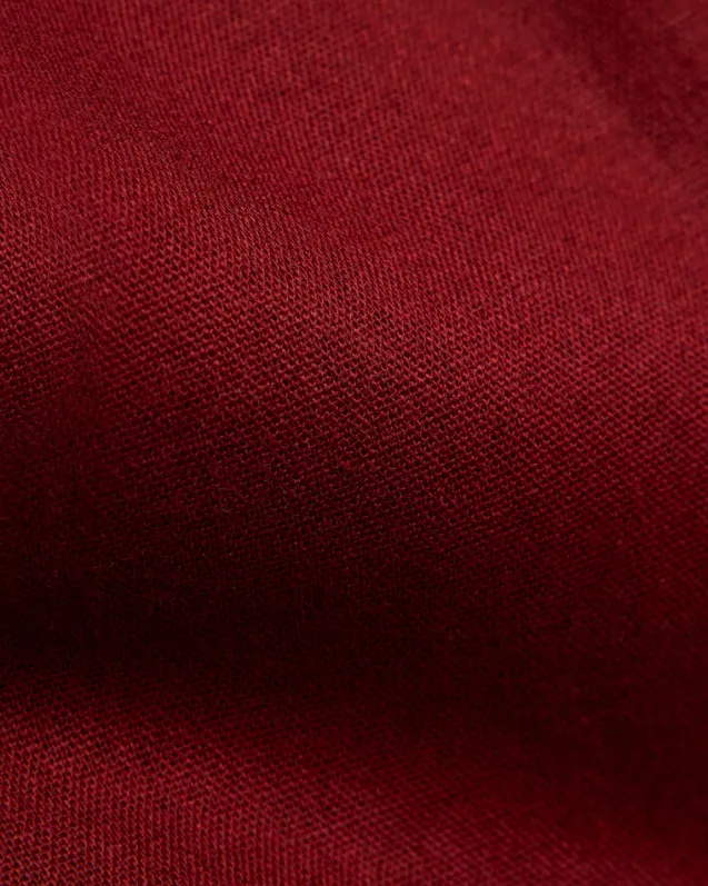 Atari Linen Shirt Rust Red