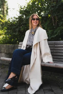 Atari Oversized Trenchcoat Dove White