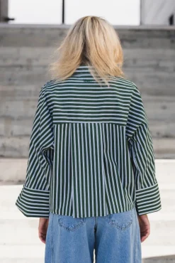 Atari Shirt Green Stripe
