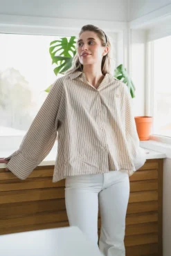 Atari Shirt Oat Stripe
