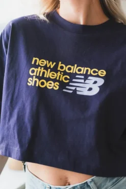 Athletics Premium Chest Logo Cropped T-Shirt Boysenberry