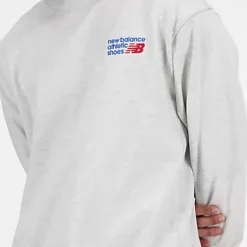 Athletics Premium Logo Crew Ash Heather