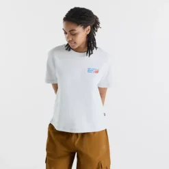 Athletics Premium Logo Hip Length Relaxed T-Shirt Ash Heather