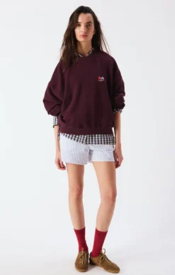 Atubay Sweatshirt Wine Lees