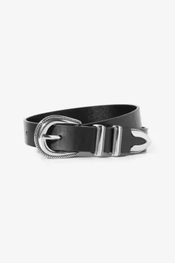 Aubrey Belt Black Silver