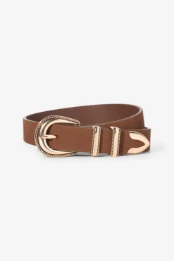 Aubrey Belt Brown Gold