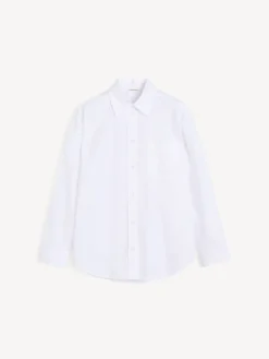 Audrey Organic Cotton Shirt Pure White