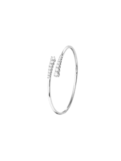 Aurora Bangle Bracelet Silver