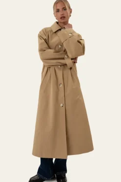 Avaic Trenchcoat Dark Beige