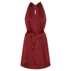 Ava Mini Dress Semi Rich Merlot