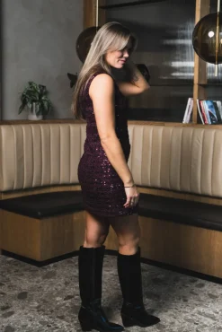 Avani Dress Burgundy
