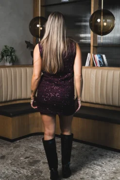 Avani Dress Burgundy