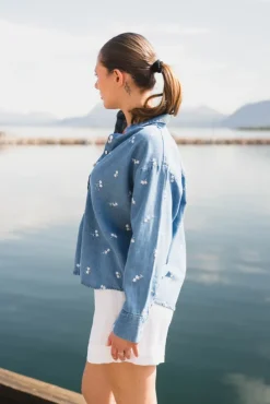 Ava Shirt Denim Fiore