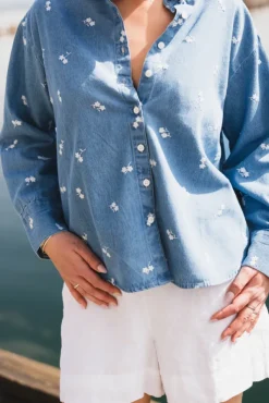 Ava Shirt Denim Fiore