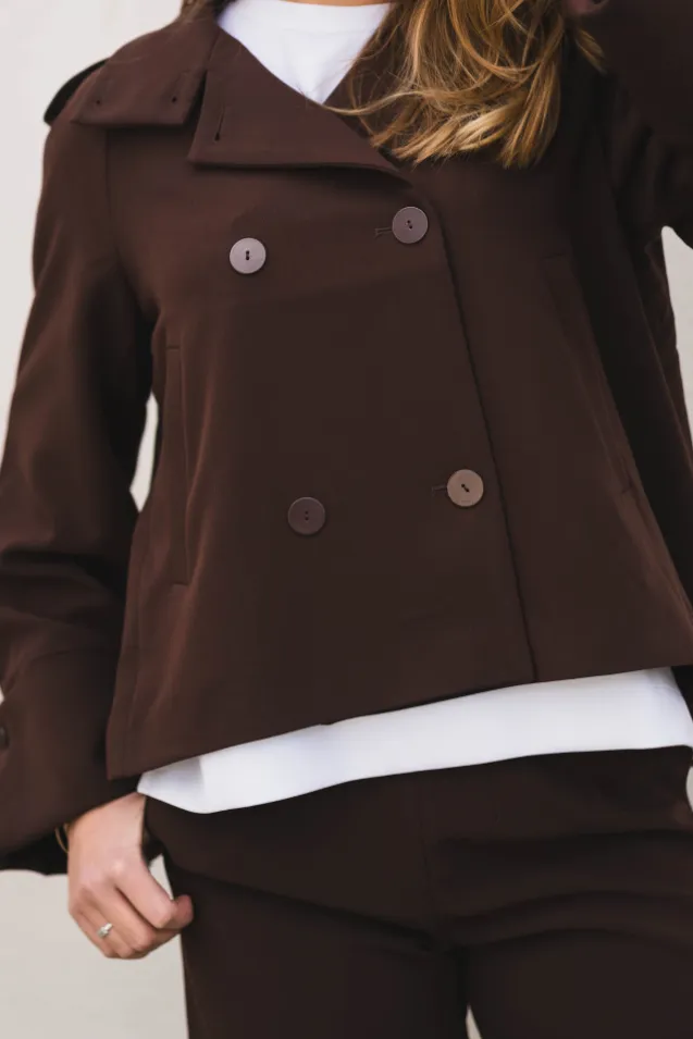 Avenue Trenchcoat Cocoa Brown