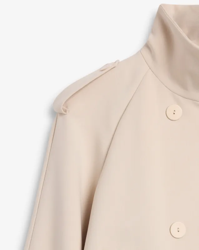 Avenue Trenchcoat Ivory White