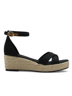 Azra Espadrille Wedge Black