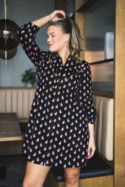 Baby Cord Collared Dress Vintage Paisley