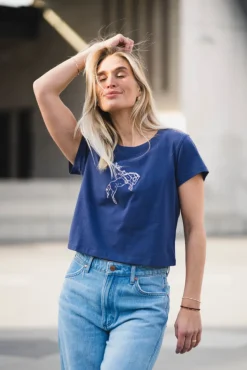 Baby Tee Deep Cobalt