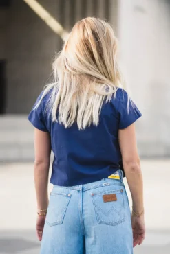 Baby Tee Deep Cobalt