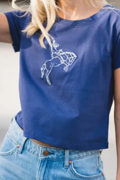 Baby Tee Deep Cobalt