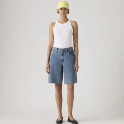 Baggy Dad Shorts Indigo