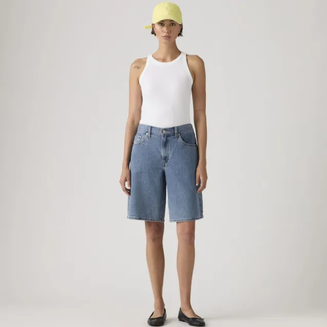 Baggy Dad Shorts Indigo