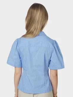 Balara Stripe Poplin Shirt Light Blue