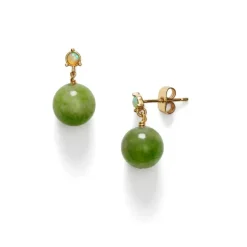 Ball Earrings Sage Green