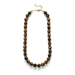 Ball Necklace Eye Of The Tiger Gold