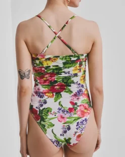 Bandeau Swimsuit Daylight Bloom