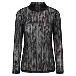 Barb Turtleneck Blouse Black