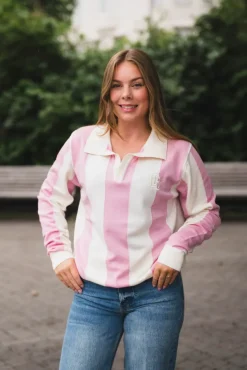 Basile Sportive Stripe Pink/Cream