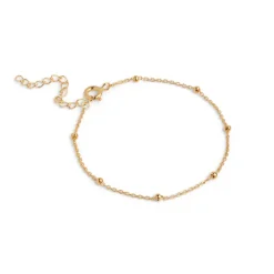 Beaded Chain Bracelet Gold