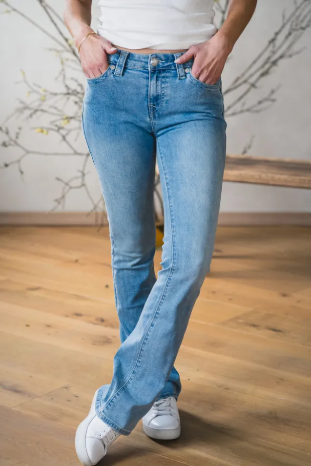 Becca Mid Rise Bootcut Flap Peak Spot