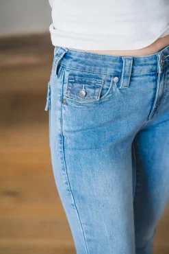 Becca Mid Rise Bootcut Flap Peak Spot